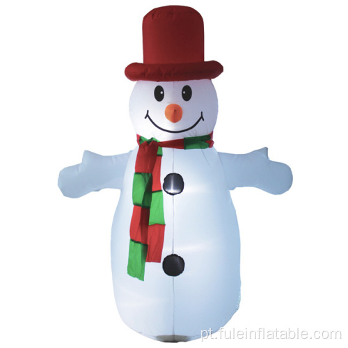 Boneco de neve inflável de férias para decoração de Natal